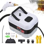 Ovshnrr Handheld Steam Cleaner, 1200W Steamer Cleaning with 6 White