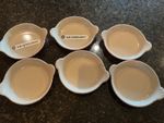 Le Creuset  no.3 Au Gratin Volcanic Enamel Cast Iron Round Dish x 6