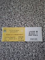 MATCH TICKET FA CUP 3rd rd MAN CITY V MAN UTD 8th jan 2012