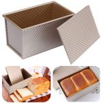 Non-Stick Rectangle Bread ToastTool Loaf Tin Box Carbon Steel Baking Cases Large