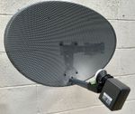 Zone 1 Satellite Dish 60cm With Wideband LNB HD UHD Freesat Sky Q