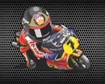 Barry Sheene sticker decal cartoon Suzuki 7 BSB WSB motoGP