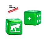 Warhammer Store Anniversary 2026 Green Metal Dice (x2) 40k AoS New Sealed