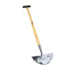 Edging Iron Mirror Polished Stainless Steel Head Hardwood Shaft Gardening Tool
