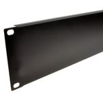 2U Blanking Plate for Comms Data/Studio Cabinet Rack 19 Black Spacer [006983]