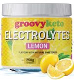 Groovy Keto Electrolytes Powder - Lemon Flavour 250g tub 50 Servings Sugar Free