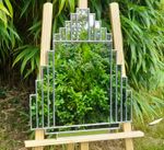 Stunning Art Deco Style Glass Mirror