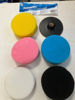 Hook & Loop Polishing Foam Head Kit 6 piece 150 x 50mm Silverline 285024