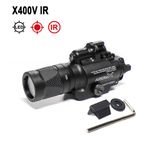 Tactical Metal Torch X400V IR Light + Red Laser + LED Flashlight For Pistol Rail