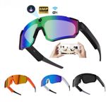 4K POV AI Smart Cycling Sunglasses Bluetooth Call Video Recording Sports Goggles