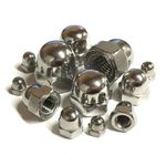 M3 M4 M5 M6 M7 M8 M10 M12 M16 Dome Nuts Metric - Stainless Steel - Domed DIN1587
