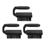 3pcs Anti-static Cleaning Brush U Shape Handle 20x32mm PV Plastic Bristles Brush