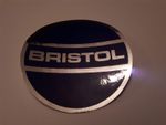 Pack of 4 circular Replica BRISTOL hub stickers for buses / coaches