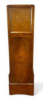 Art Deco Burr Walnut Longcase Clock Converted Grandfather Clock Vintage