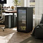 92/99L Undercounter Fridge Drinks Beer Wine Cooler w/ Internal Light,Child Lock