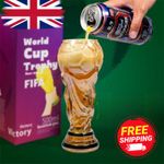 2026 FIFA World Cup Trophy Beer Glass - Iridescent Bar Football Decor Mug UK