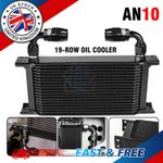 Universal 19 Row Oil Cooler – High-Performance Aluminium Cooler + AN-10 Fitting