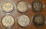 Germany 6x5 Reichsmark Paul von Hindenburg  1934-1936 Silver 83.53gr/0.900