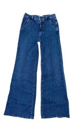 FRAME pintuck high-waist wide-leg jean Woman size 26