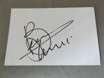 HAND SIGNED 6" x 4" WHITE CARD - BRUNO TONIOLI - STRICLY COME DANCING JUDGE