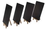 A5X4 TABLE TOP BLACKBOARDS - CHALKBOARDS ON WOODEN EASELS + A FREE LIQUID PEN SS