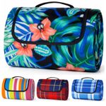 Picnic Blanket Large Waterproof Reverse & Soft Fleece Top Outdoor Foldable