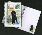 Poodle Black Dog Notebook/Notepad + small image on every page by Starprint