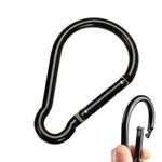 2PCS 10cm Large Carabiner Clip- Aluminum Alloy Spring Snap Hook Clip Karabiner 