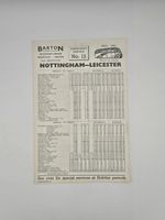 Barton Transport Emergency Service No12 Timetable May 1941 WWII