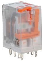 8-PIN INDUSTRIAL RELAY, 12A, 2PCO, 24VAC R2N-2012-23-5024-WTL (RELPOL) Qty X 1
