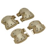 Tactical Knee Pads & Elbow Pads Set Knee Protector Airsoft Hunting Camo Military