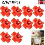 2-10X Poultry Water Nipples Drinker Chicken Hen Quail Automatic Drinking Device