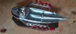 ART DECO COCKTAIL STICK HOLDER IN THE FORM OF A LIFEBOAT