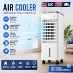 6L Portable Air Cooler with 2 Ice Boxes –  Speed Cooling Fan with Remote Control