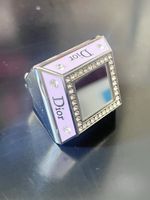 Rare Vintage Christian Dior Princess Ring 001 Lip Gloss Compact Mirror Y2K