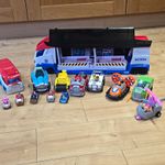 PAW Patrol Vehicle Bundle: Transporter Truck Playset with 12 Vehicles + Truck