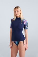 Animal Women's Lucie Rash Vest Long Sleeve Swim Wear UPF 50 Protection