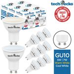 GU10 LED Bulbs 5W 7W Cool/Warm White 3000k/6000k 4 8 10 12 16 20 40 80 Pack