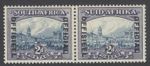 SG O23 South Africa 1935-49. 2d blue & violet. Mounted mint CAT £150