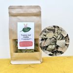 Tropical Leaf Mix for Small Animals | Organic Dried Mango, Papaya, Guava Leaves
