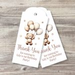 Baby Shower Favour Tags / Teddy Bear Thank You For Coming - BUY 1 GET 1 50% OFF