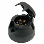 7 PIN 12N Towbar Socket Tow Bar Electrics Caravan Trailer Plastic
