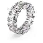 New Authentic Matrix Vittore ring Rectangular cut White Rhodium plated 5562129