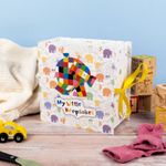 Elmer Baby Keepsake Box Memory Chest Newborn Gift with Drawers Official Elmer