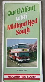 Midland Red South Public Timetable Booklet Out & About Summer 1987. 20 pages