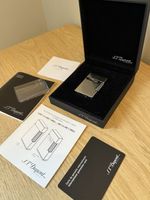 ST Dupont Ligne 2 Small Microdiamond Head Palladium Soft Flame Lighter C18690