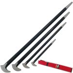 4pc Heel Pry Crow Lever Bar Set Wrecking Puller Tool 6" 12" 16" 20" Bars CT1487