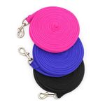 Cushion Horse Lunge Line for horse and  Large Dog Training Lead golden clip  8m