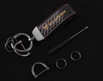 Black Carbon Style Keyring And Red Stitching Cupra Brand New Gift Idea