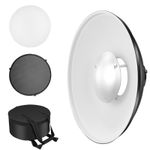 Soonpho Metal Beauty Dish 30 cm/12 inch Bowens Mount 30cm/12inch, White 